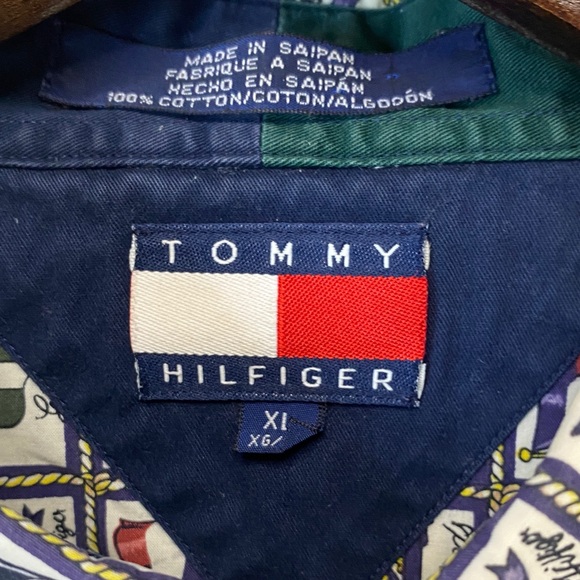 Listing for rmundy1160 Tommy Hilfiger Multicolor Flag Pattern Shirt - Picture 2 of 3